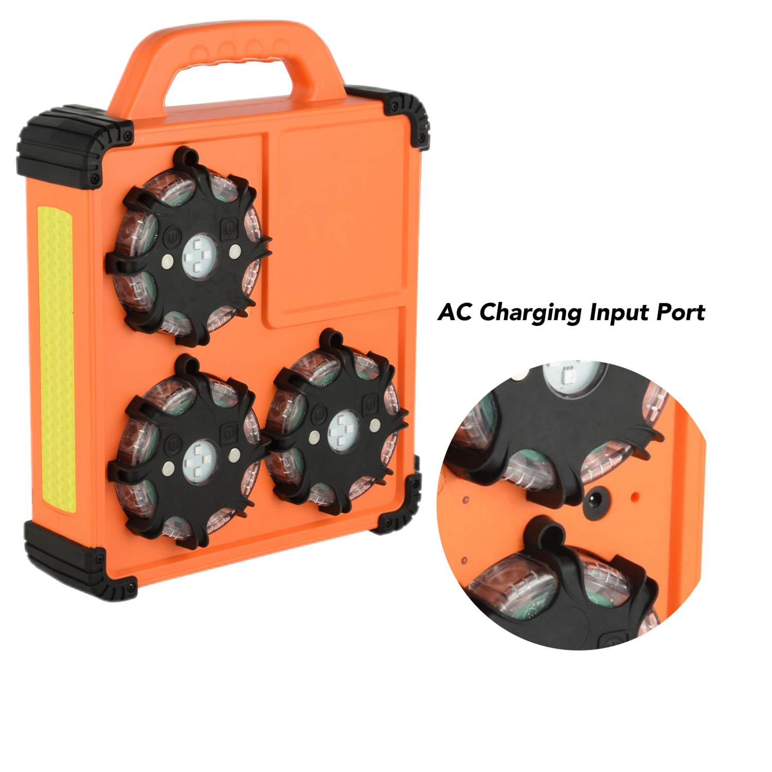 6-Pack Rechargeable LED Sequential Warning Lights