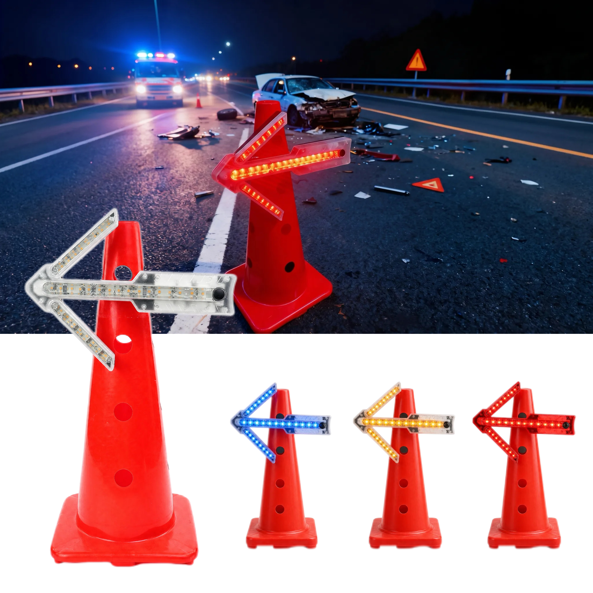 Foldable LED Arrow Warning Light