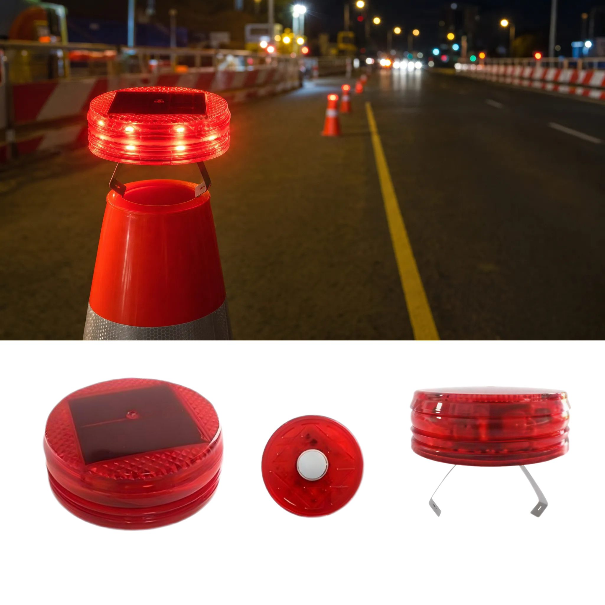 Solar Traffic Warning Light